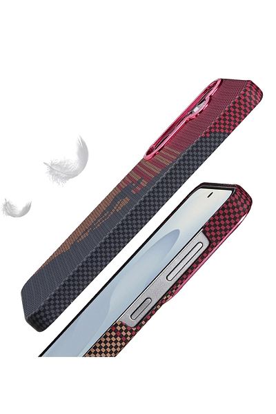 m.tk moveteck Samsung Galaxy A26 Case Kevlar Carbon Look Emboss Textured Pattern Super Thin Magsafe Cover