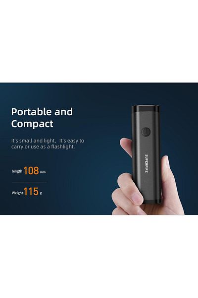 Supfire LED bicycle flashlight BL11, 120m, 400Lm, 2000 mAh battery, USB