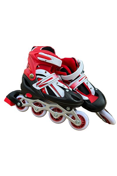 Asya Oyuncak Silicone Wheel Adjustable Children's Skates with Carry Bag Size 34-37