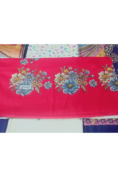 REYHAN Cenk Ve Rayhan 100% Cotton Patterned, Printed Seamless Writing, Cheesecloth Yemeni, Scarf, Scarf 100X100 cm