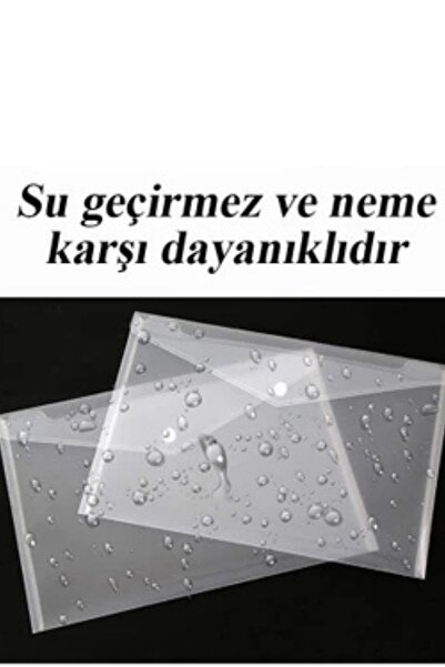 everart A3 Çıtçıtlı Dosya Şeffaf 1 Adet A-3 Çıt çıtlı Zarf Dosya Transparan 4...