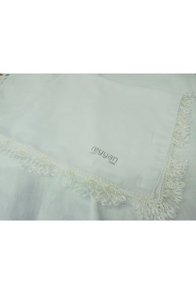 Cenk And Reyhan 100% Cotton Handworked Needlework Writing, Scarf, Yemeni, Mevlüt Cover, Gift 100cm