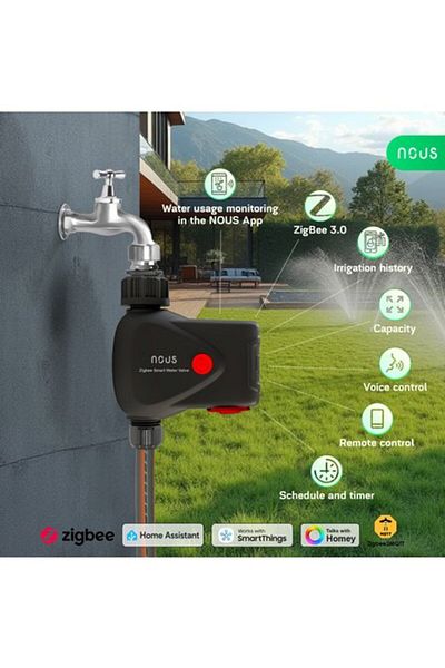 Nous Smart Solenoid Valve with Timer L14, Zigbee 3.0