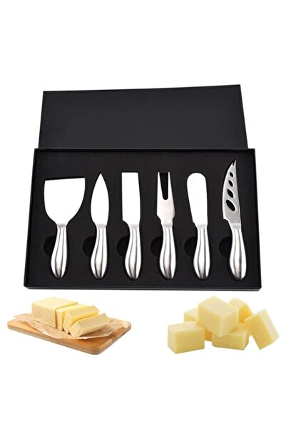 Generic 6 Piece Cheese Knife Set, Non-Stick Coated Cheese Knife Set, Stainles...