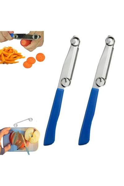 Generic سكين تقطيع سريع قطعتين، مقشرة فواكه وخضراوات سحرية جديدة لعام 2024، س...