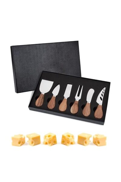 Generic Cheese Knife Gift Set, Non-Stick Coated Stainless Steel Knife Set for...