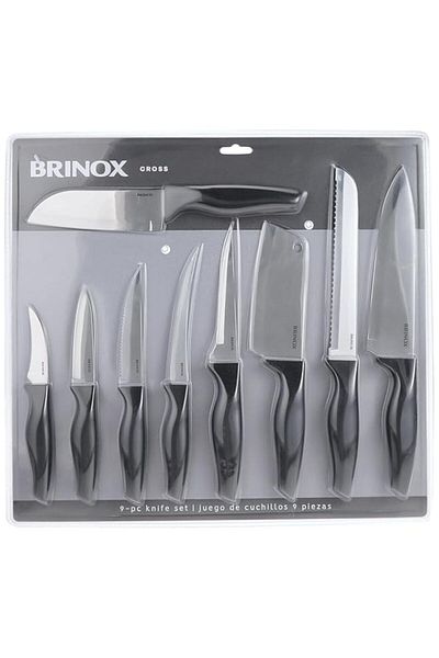 Generic Brinox Cross stainless steel knife 9pcs set (2556/517)
