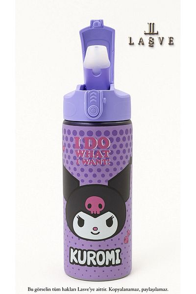 kuromi New Season Stainless Steel Bottle with Straw 600ml