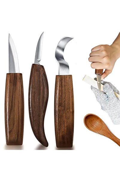 Generic 3 PCS Wood Carving Knife Set, Whittling Knife - Razorsharp, Portable ...