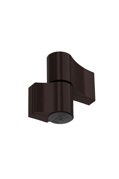 Medos 3D double applied hinge, Jocker, aluminum joinery, black RAL9005