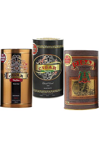 Remy Latour (SET OF 3) Cigar FOR MEN (BROWN + BLACK WOOD+ BLACK OUD) 100 ML EDT
