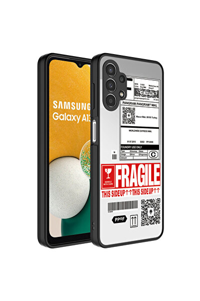 sickossi حافظة لهاتف Galaxy A13 4G، غطاء مرآة SCKS لامع مع حماية للكاميرا - هش