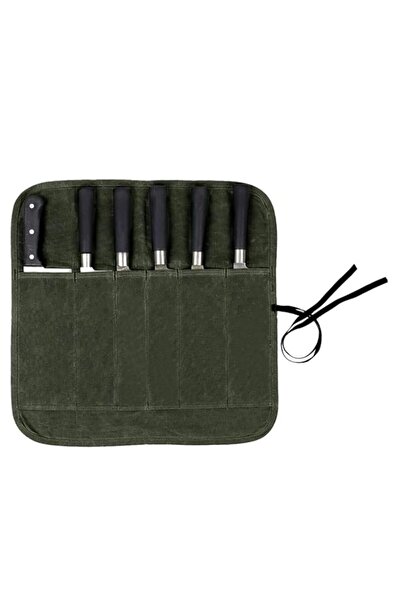 Generic Chef Knife Roll Bag, Heavy Duty Oxford Utility Knife Bag, 6 Slots Che...