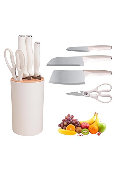Generic Kitchen Knife Set, 5PCS Stainless Steel Knife Set with Block, High Ca...