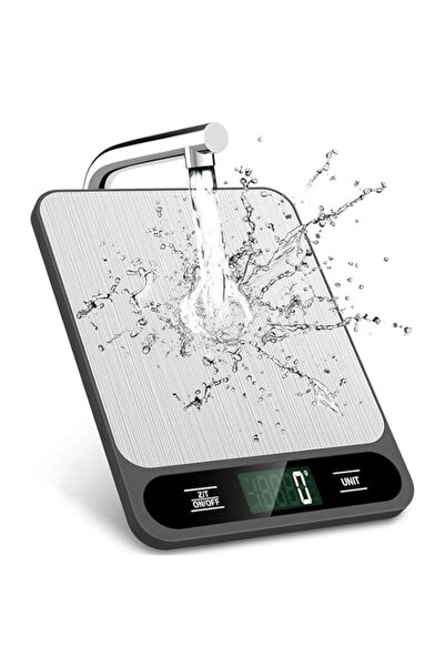 Generic ميزان مطبخ رقمي من X Spring، 22 رطل 10 كجم، ميزان طعام من الفولاذ الم...