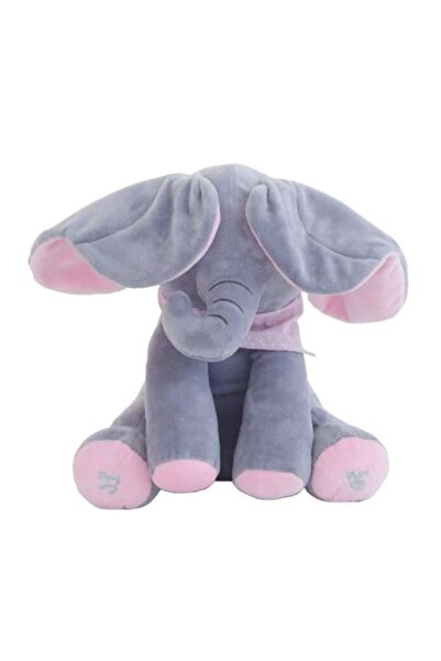 Mormark Trumpy Plush Interactive Musical Singing & Talking Elephant, Moves Ears, 30 cm, Pink