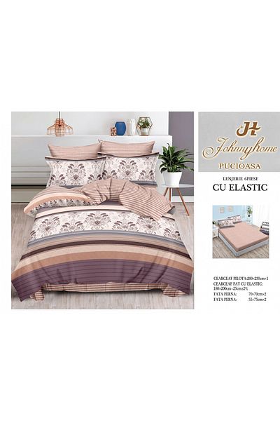 FIONNA.RO Finet Bed Linen With Elastic - Royal Shades Of Pink