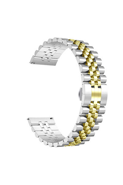 sickossi Gear S3 متوافق مع KRD-36 22 ملم سلك معدني SCKS - فضي - ذهبي