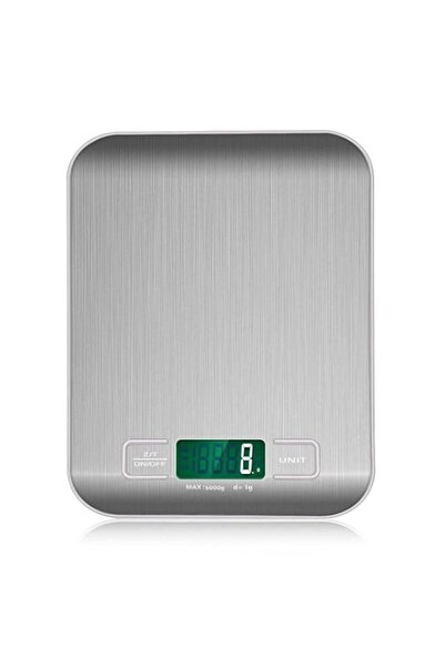 Generic ميزان طعام رقمي دقيق من SKEIDO - سعة 11 رطلاً، 6 وحدات ووظيفة الوزن ا...