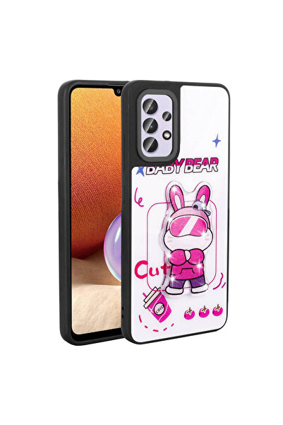 sickossi حافظة هاتف Galaxy A32 4G غطاء سيليكون SCKS Amas مع شكل أيقوني منقوش ...