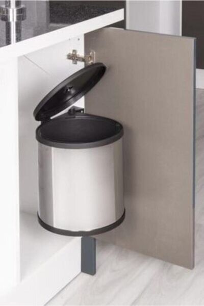 AboutThePerfect Gri Dolap İçi Çöp Kovası, Pratik ve Temiz Saklama Çözümü