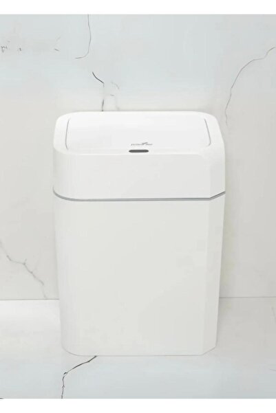 AboutThePerfect Beyaz Akıllı Çöp Kovası, Pratik ve Şık Tasarım