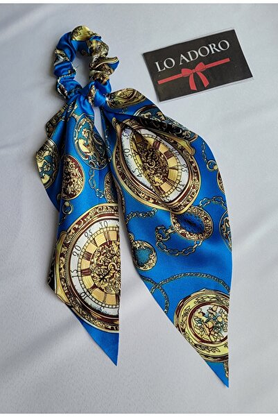 LO ADORO Шарф Гумова застібка Сатен Жіноча застібка Сумка Нашийний шарф Банда...