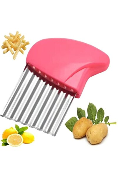 Generic مجموعة أدوات تقطيع البطاطس الحادة من هاسانات إسينشالز، سكين مموج من ا...