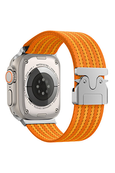 sickossi ساعة 49 ملم SCKS KRD-133 حبل مضفر من نسيج النايلون - برتقالي