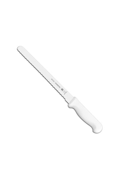 Generic سكين تقطيع مسنن احترافي من ترامونتينا مقاس 8 بوصات للقطع الباردة مع ش...