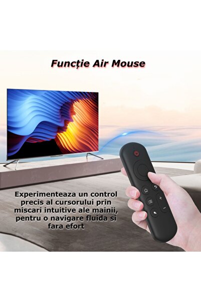 OEM Telecomanda Smart All-in-One, Control Absolut cu Tastatură QWERTY, Air Mouse Giroscopic