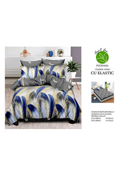 FIONNA.RO Lenjerie De Pat Finet Cu Elastic - Pene Colorate