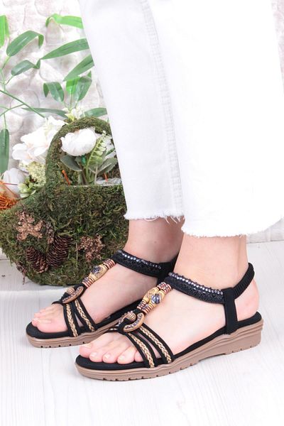 fort Guja 24Y120-4 Anatomical Comfortable Non-Slip Sole Stone Women's Sandals