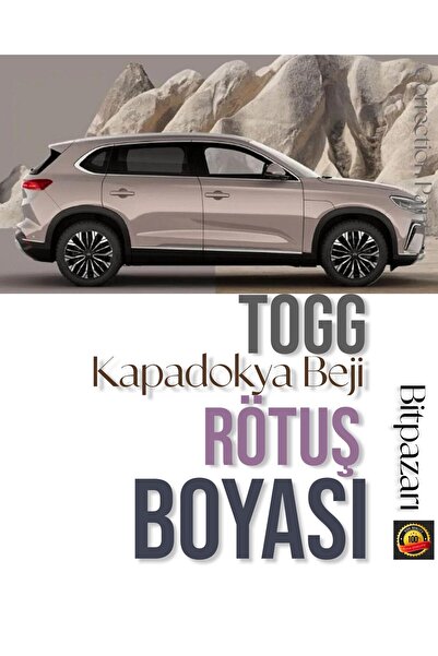 izmir bit pazarı TOGG Kapadokya Beji Orjinal Rötuş Boyası ve Fırça seti - 25ml