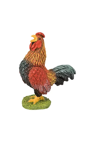 Bullyland Rooster Figurine - Farm Animal for Children, Educational Toy, Realistic Model