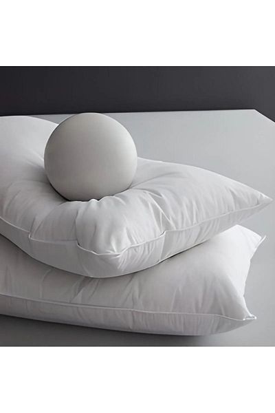 jn junenext 2 Pieces Cotton Baby Pillow Pure Silicone Filled 35X45 255Gr Premium