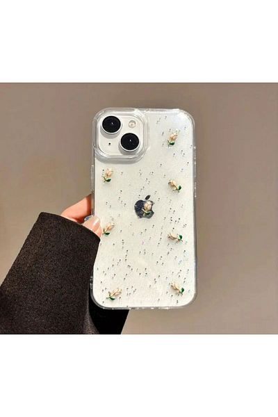 CASABLANCA iPhone 13 Pro Max Compatible Tulip Figured Phone Case
