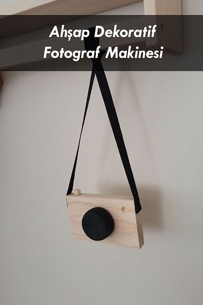 Moola Wooden Camera, Decorative Toy Educational Baby Camera, Gift Camera