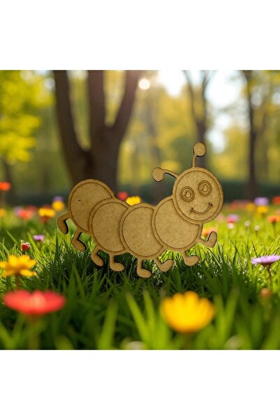 Home Çocuklar İçin Yaratıcı Boyama Mıknatıslı Figürleri 4 mm Ham Ahşap MDF