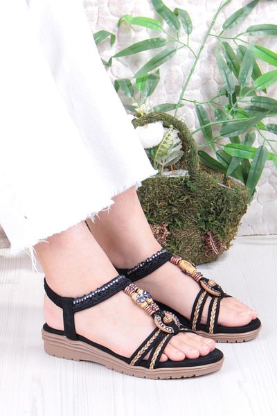 fort Guja 24Y120-4 Anatomical Comfortable Non-Slip Sole Stone Women's Sandals