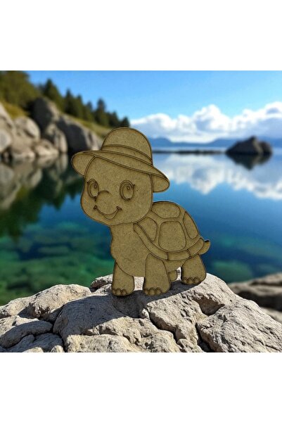 Home Çocuklar İçin Yaratıcı Boyama Mıknatıslı Figürleri 4 mm Ham Ahşap MDF