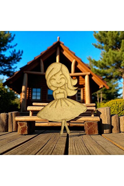 Home Çocuklar İçin Yaratıcı Boyama Mıknatıslı Figürleri 3 mm Ham Ahşap MDF
