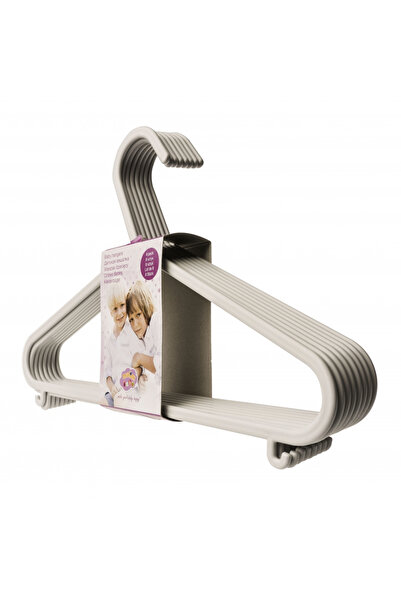 Maltex Baby Set 8 umerase pentru haine bebe, Light Grey, Maltex Baby