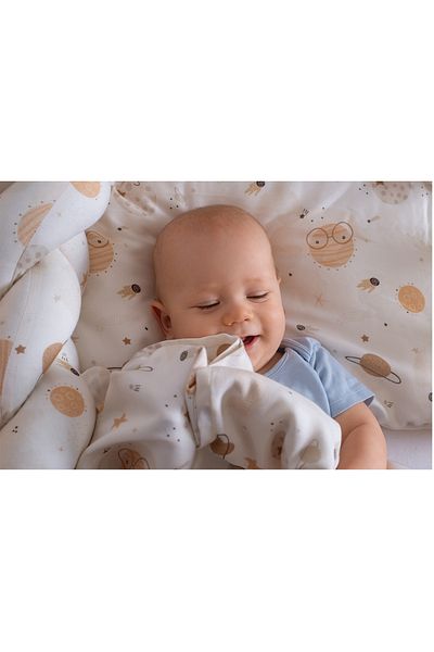 Amy Nature Bamboo by Happy Cosmos lightweight blanket for children, 75x75cm