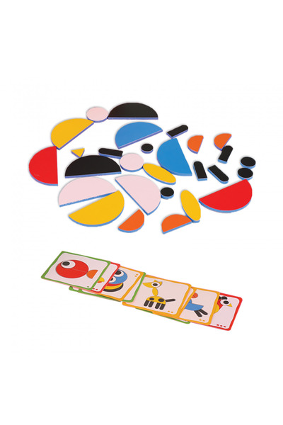 PUEDO TOYS PUEDO Σετ Παζλ με Έγχρωμα Σχήματα από Αφρό EVA, 29 Τεμάχια