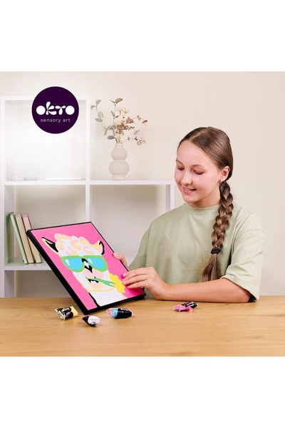 OKTO Light clay painting set, 29*29 cm - Lama