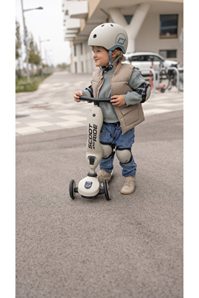 SCOOT AND RIDE Scoot and Ride protection set, knee and elbow pads, size XXS, Ash