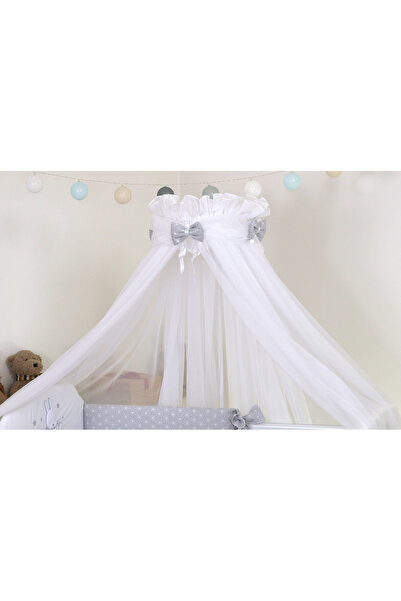 Amy - Τέντα από τούλι, Sky Bunny Grey, 600x160 εκ.