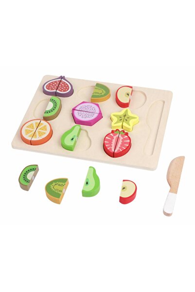 MomKi Wooden Fruit Slice Game