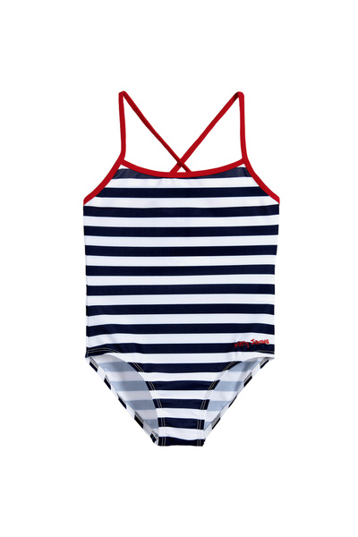 Mitty James Navy White One Piece Swimsuit. Mitty James, 2-3 years